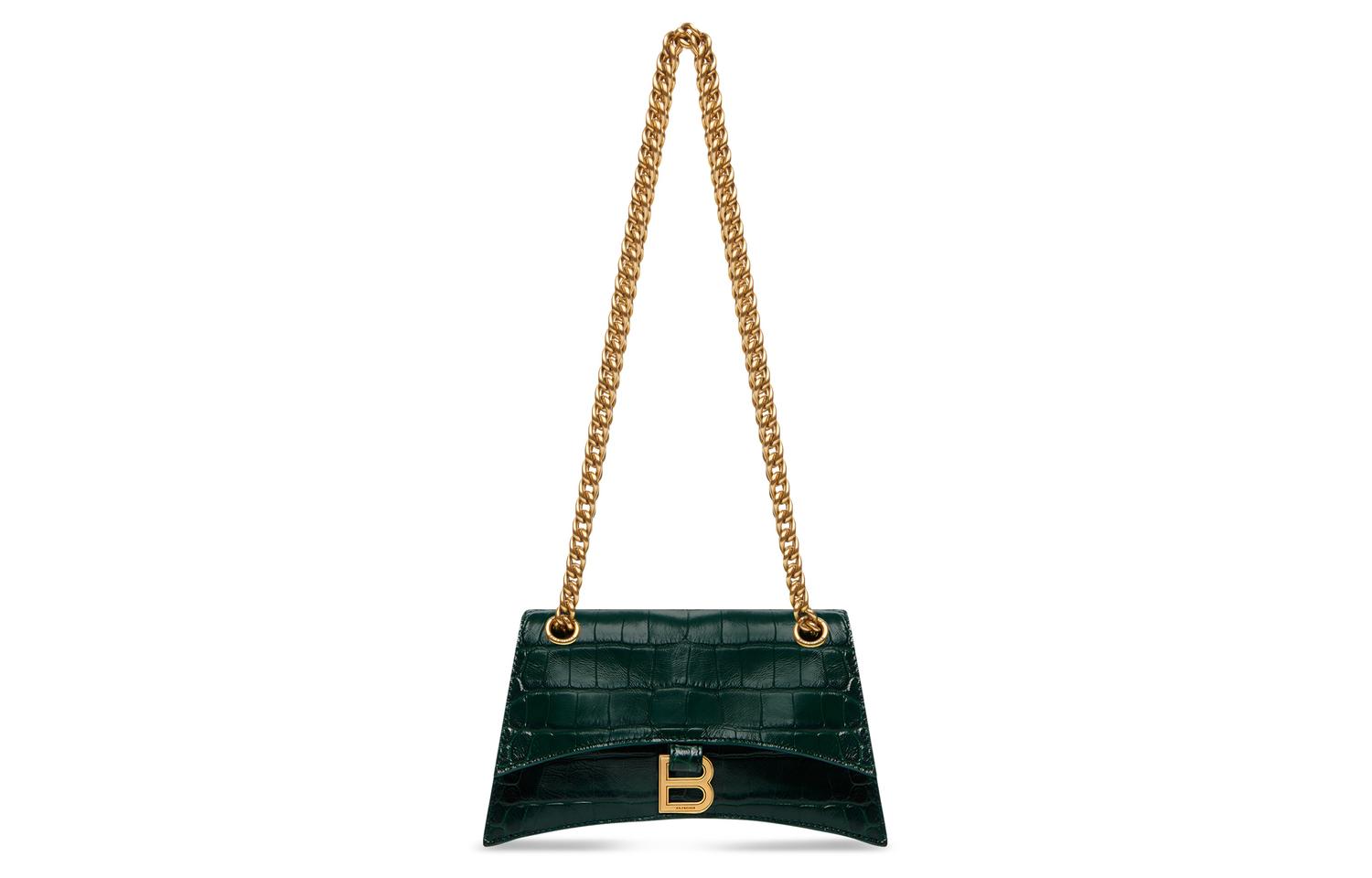 

Balenciaga Кожаная сумка кроссбоди мини женская зеленая