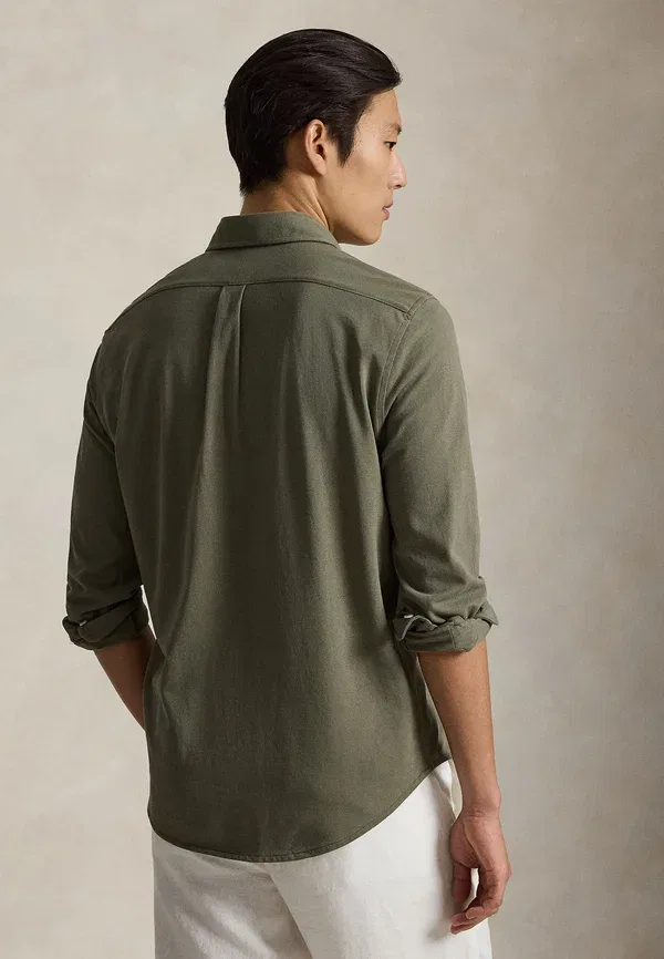 Футболка Polo Ralph Lauren Featherweight Mesh Shirt, цвет круизный оливковый — фото 3