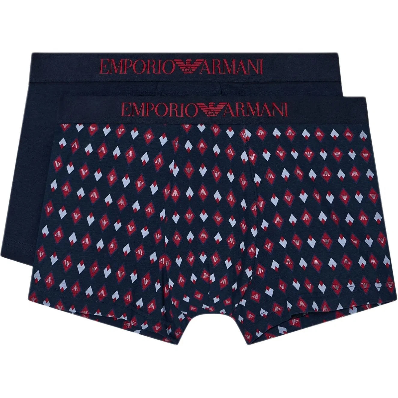 Боксеры мужские 2 шт. Emporio Armani темно-синие