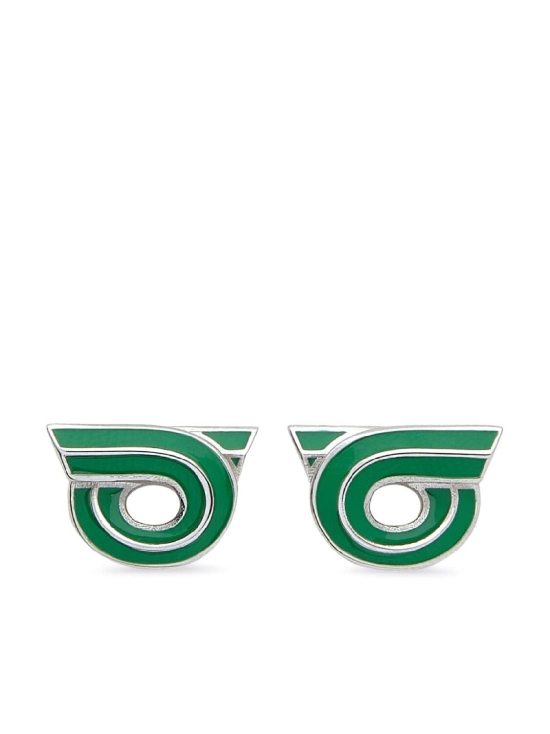 

Серьги Gancini Ferragamo, зеленый