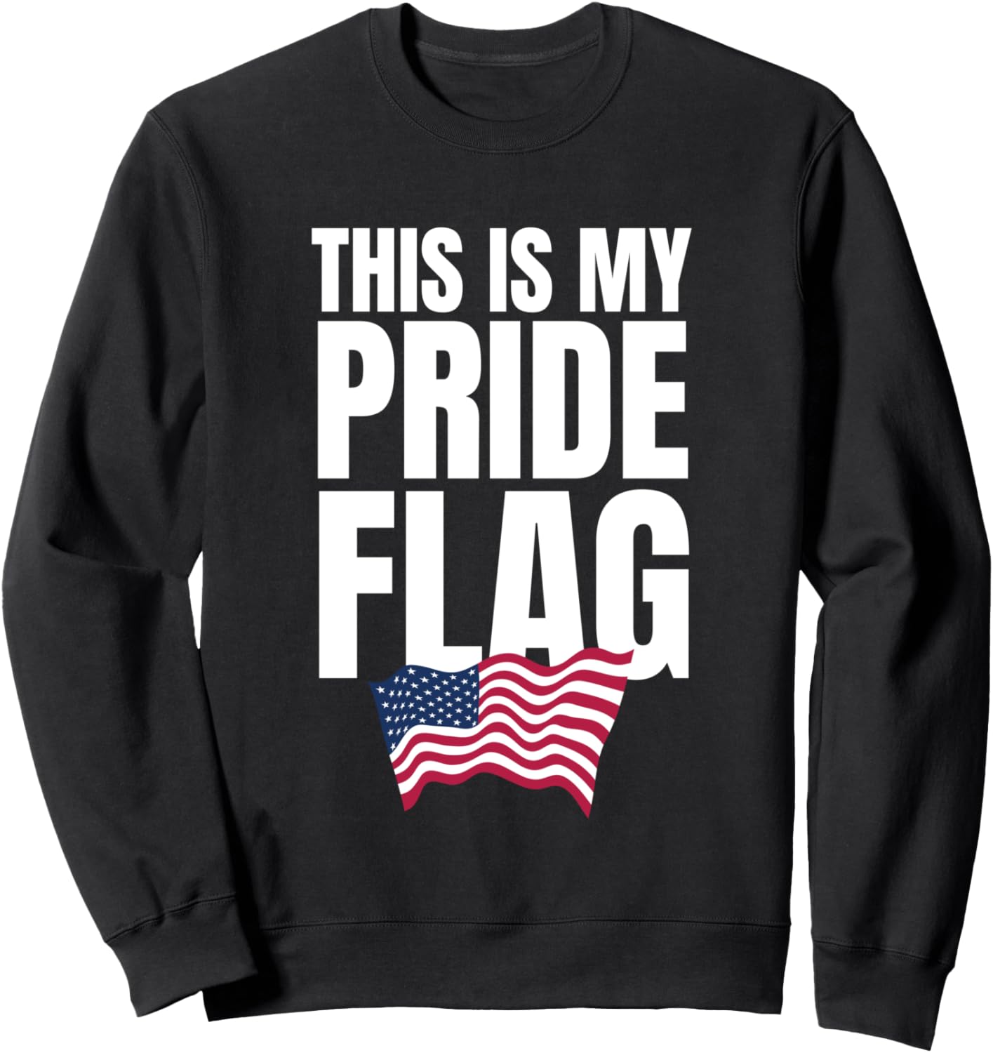 

Это мой флаг гордости, патриотическая толстовка ко Дню независимости США (4 июля) Pride Us & Unique Gifts, черный