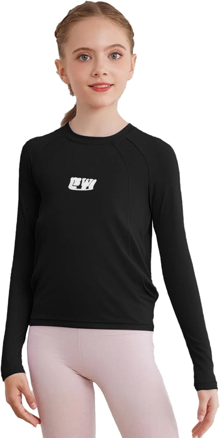 Топ для девочек быстросохнущий UPF 50+, Loodgao, Black