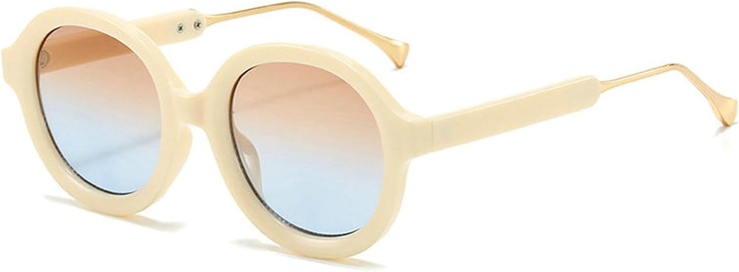 

Хелена Модные овальные панк-солнцезащитные очки для женщин, винтажные градиентные очки с защитой от УФ-излучения UV400, модные круглые солнцезащитные очки для мужчин helena, C7