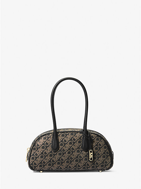 

Сумка Lulu Small Metallic Empire Monogram Michael Kors, черный