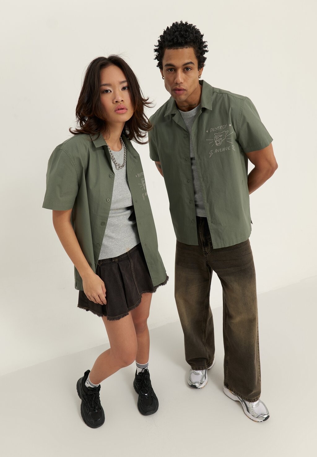 

Рубашка Unisex YOURTURN, хаки