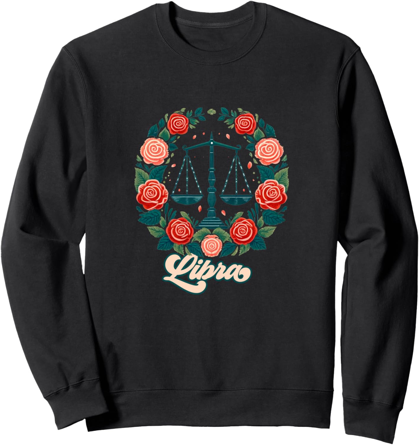 

Весы, весы, зодиакальное искусство, астрология, роза, толстовка Pound Zodiac Snugg, черный