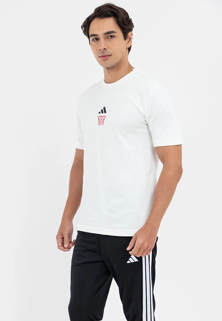 Футболка с графическим принтом, ANX, белый Adidas — фото 2