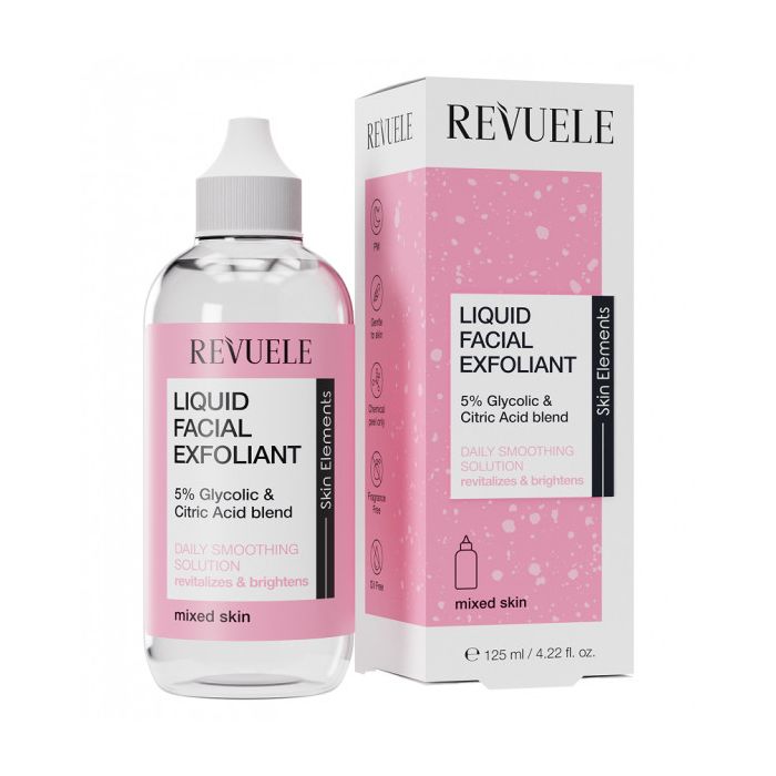 

Набор косметики Exfoliante Facial Líquido 5% Glycolic + Citric Acid Blend Revuele, 125 ml