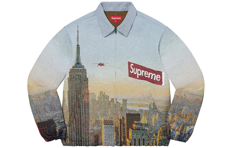 

Осень/Зима 2020 Куртка унисекс светло-голубая Supreme, светло-голубой