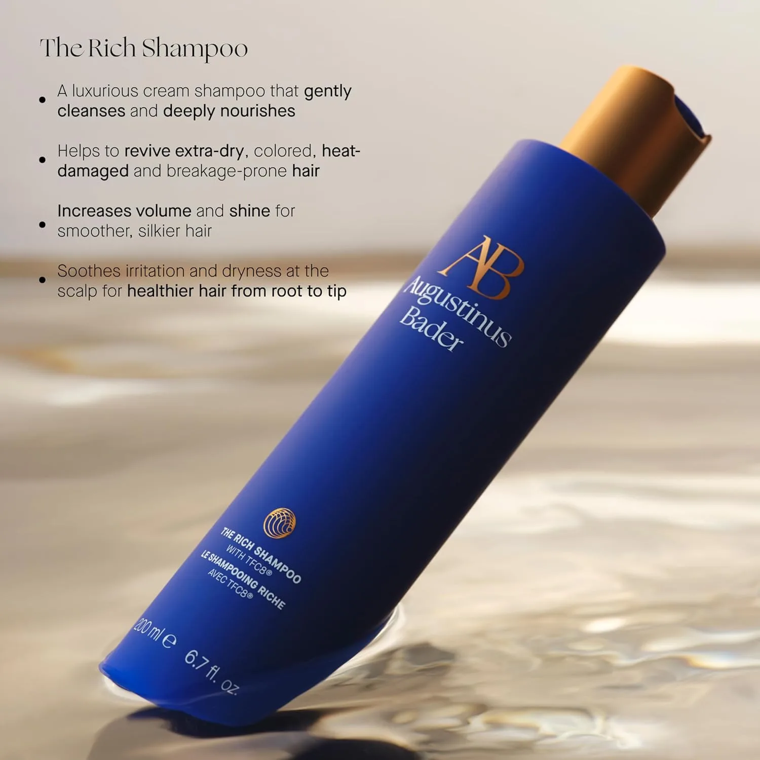Шампунь Augustinus Bader The Rich, кондиционер The Rich и масло для волос The Hair Oil — фото 2