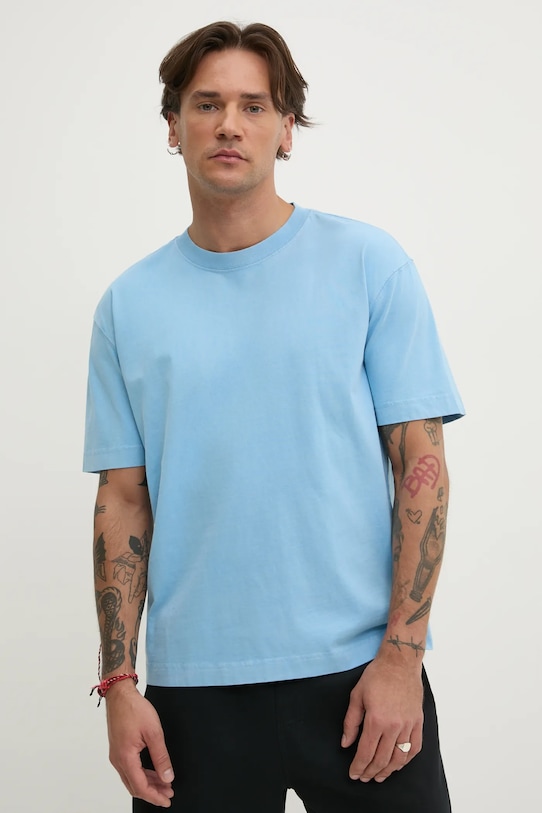 

Хлопковая футболка Hollister Co., синий