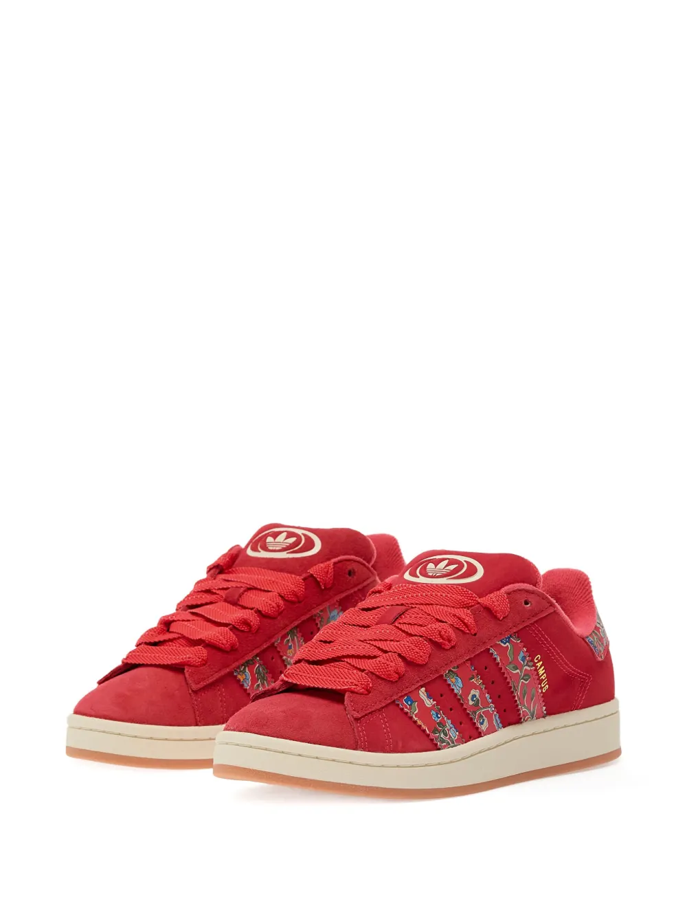 Низкие кеды X Liberty London Campus 00-х с цветочным узором adidas, красный — фото 2