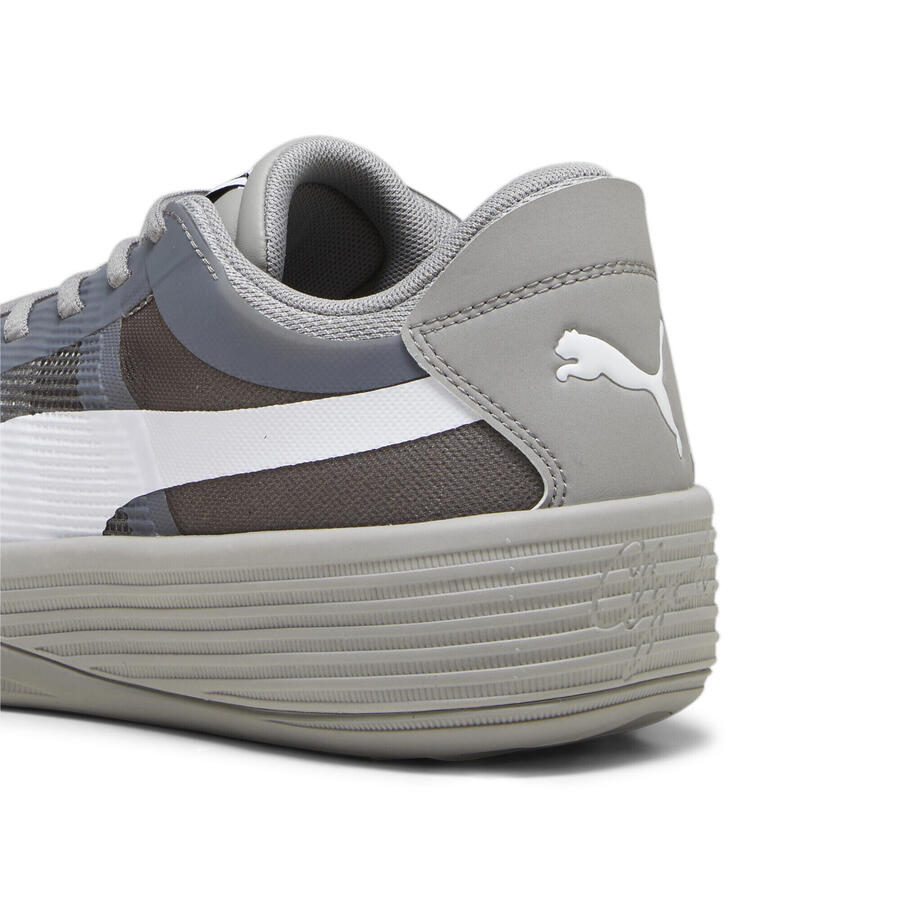 Баскетбольные кроссовки Clyde All-Pro Team мужские PUMA Concrete Gray White — фото 4
