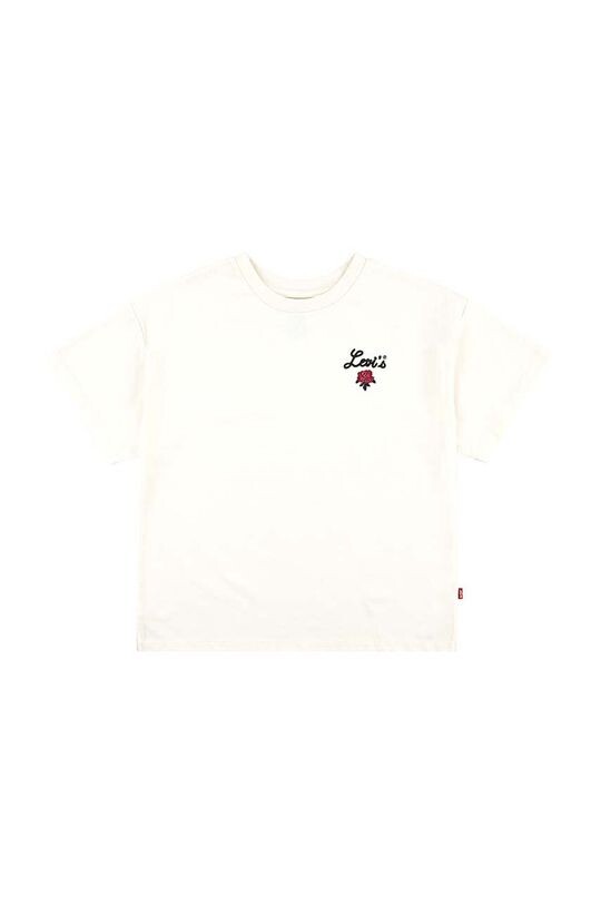 

Детская хлопковая футболка Oversized Levis Rose Tee Levi's, бежевый