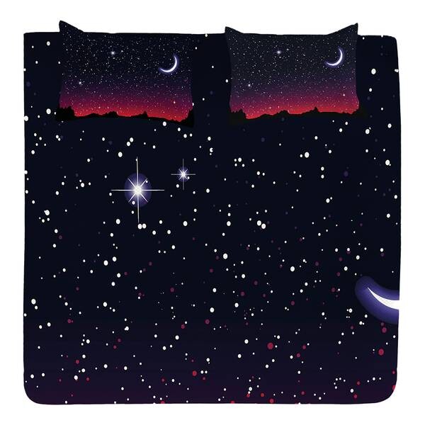 

Покрывало twentyfourn-Set Red Sky, 220 см цвет indigo/magenta
