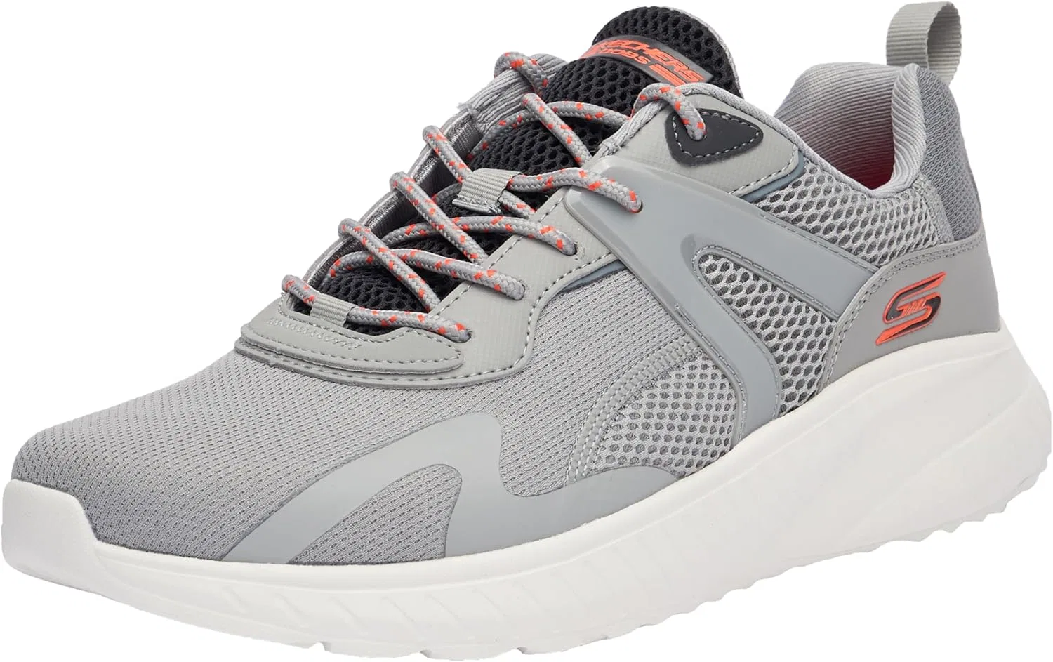 Мужские кроссовки Skechers Bobs Squad Chaos Elevated Drift, Grey Synthetic Mesh