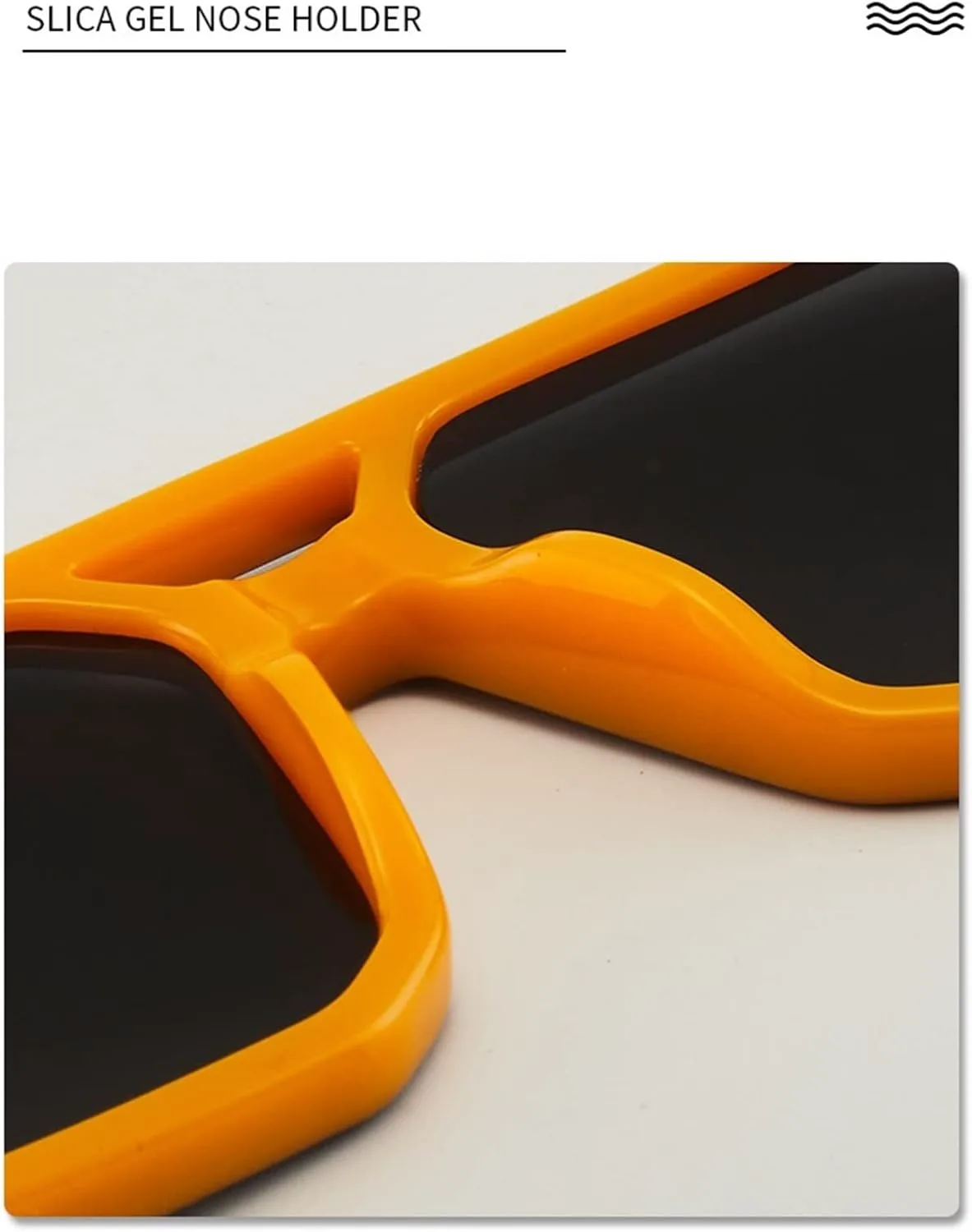 

Мужские солнцезащитные очки в крупной квадратной оправе, для активного отдыха на природе, для поездок на работу, для женщин, для вечеринок Generic, Yellow