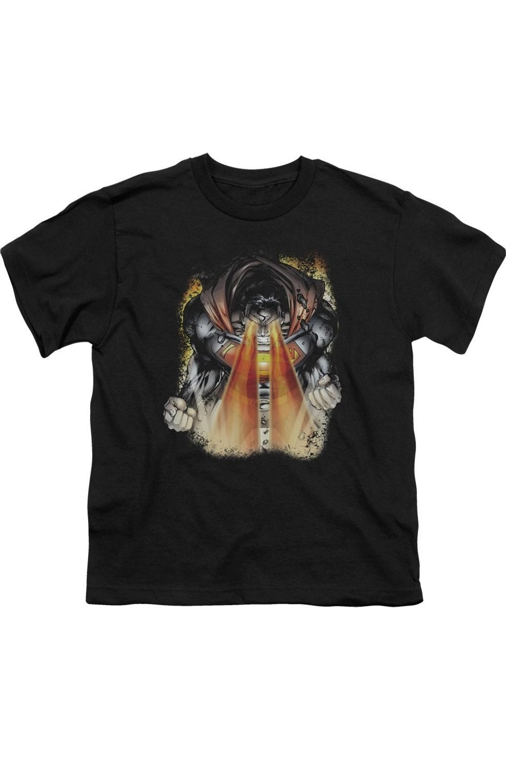 

Футболка с принтом Супермена 218 детская с коротким рукавом Gildan, черный