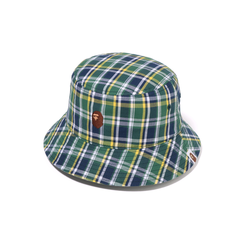 

Мини-панама Bape Check A BATHING APE, Green GRX