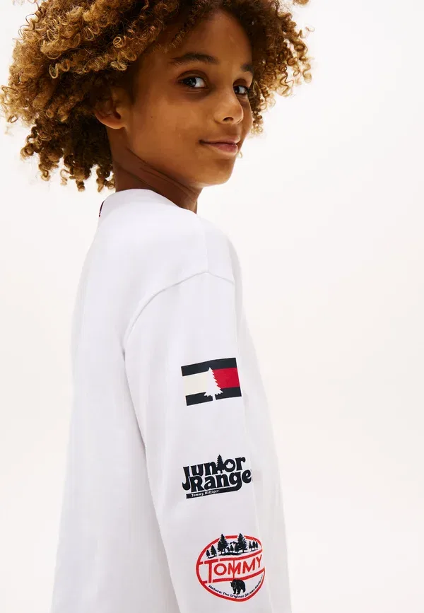 Футболка с длинным рукавом Tommy Hilfiger Multi Print Tee, белый — фото 4