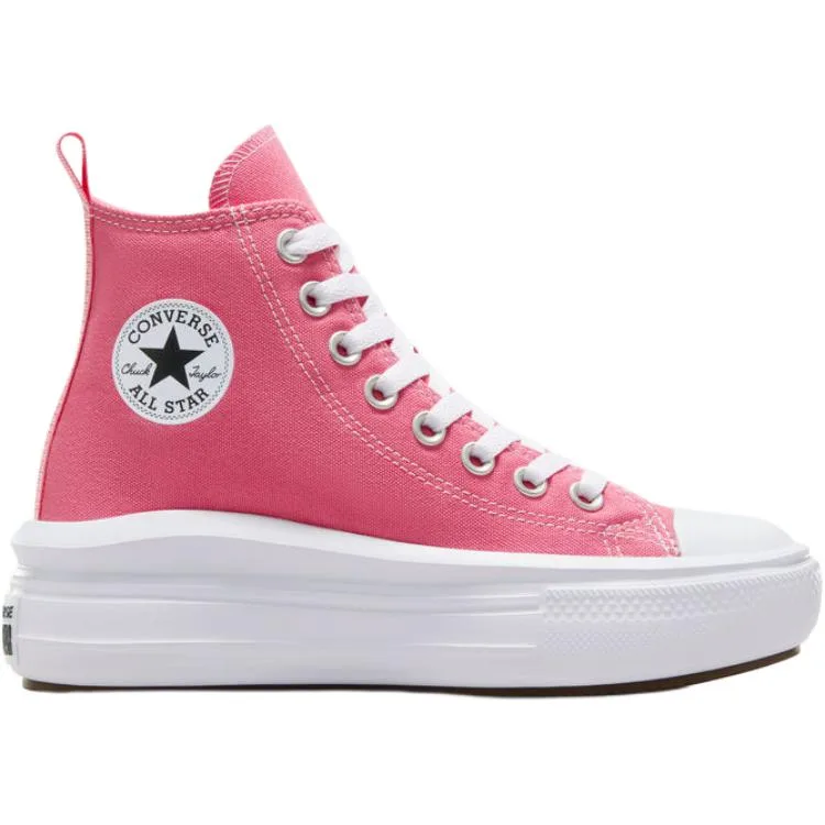 Converse Chuck Taylor All Star Abrasion Resistant высокие детские кроссовки из канваса розовые — фото 3