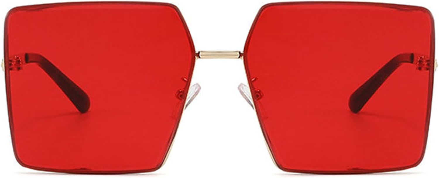 

Солнцезащитные очки Willochra в винтажном стиле, квадратные, без оправы, для женщин, роскошные, увеличенного размера, с градиентным переходом цвета, стильные, без оправы, защита от УФ-излучения UV400, C5