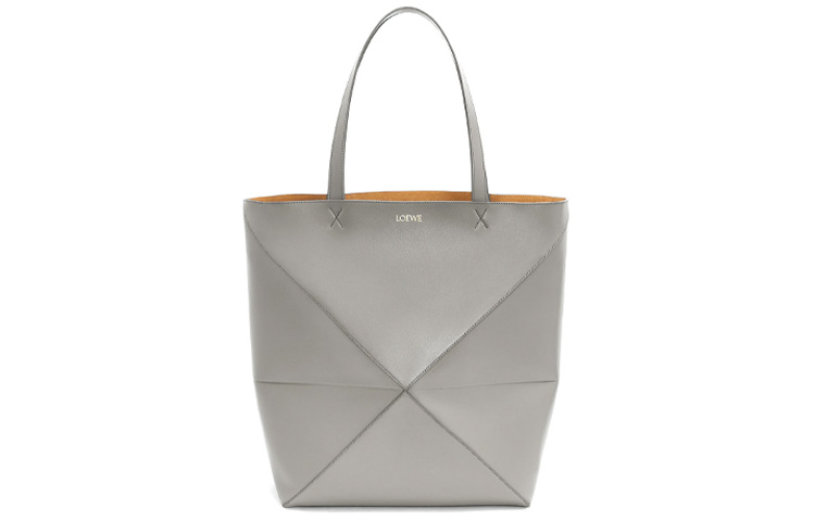 

LOEWE Блестящая кожаная сумка-шоппер через плечо