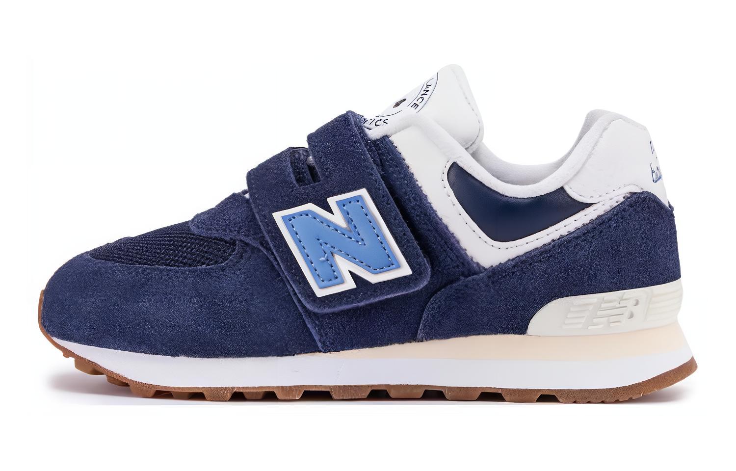 

New Balance Прочные дышащие низкие детские кроссовки для повседневной носки, темно-синие, детские
