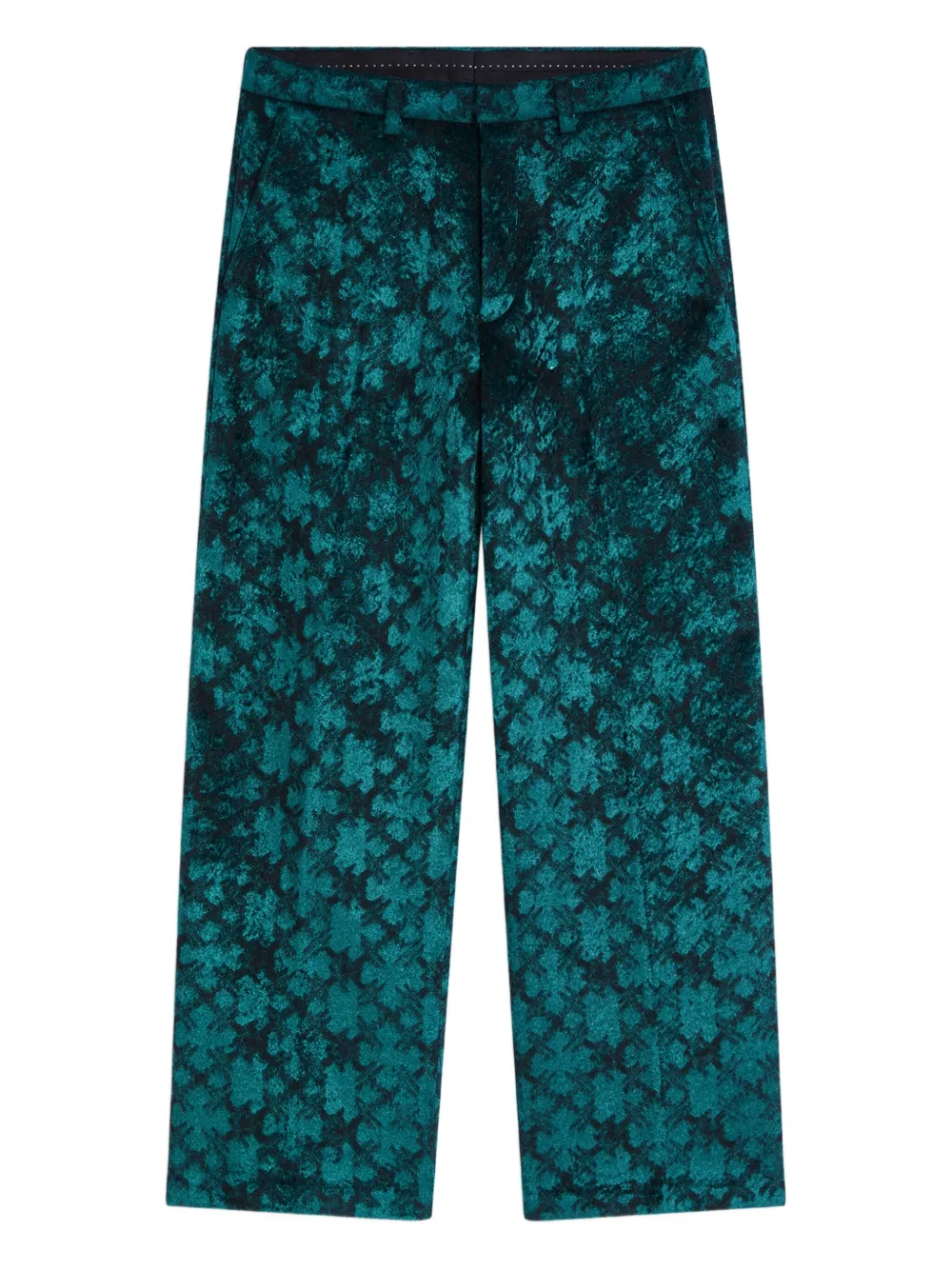 

Жаккардовые брюки DRIES VAN NOTEN, синий