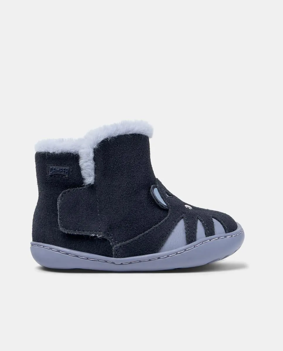 

Детские кожаные ботинки Peu Cami Camper, темно-синий