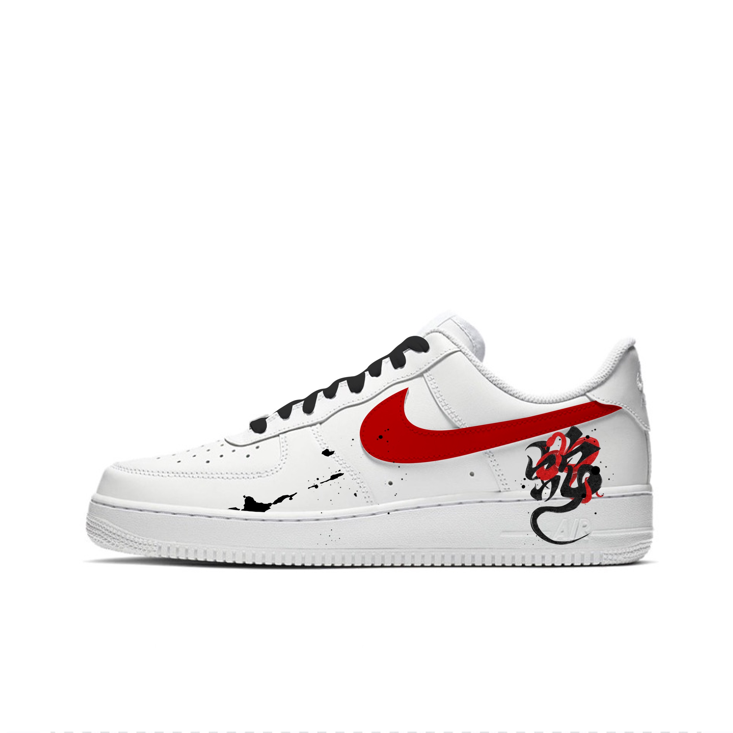 

Nike Кроссовки Air Force 1 Coverage износостойкие, увеличивающие рост, для скейтбординга, низкие, мужские, белые, черные, красные