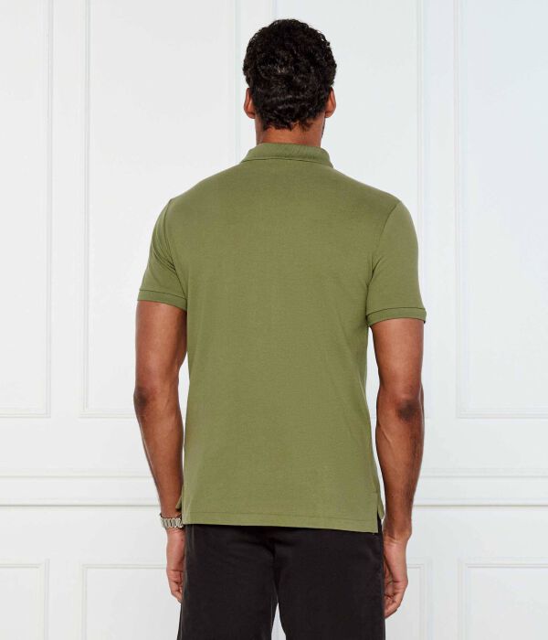 Рубашка поло Custom slim fit Polo Ralph Lauren, зеленый — фото 4