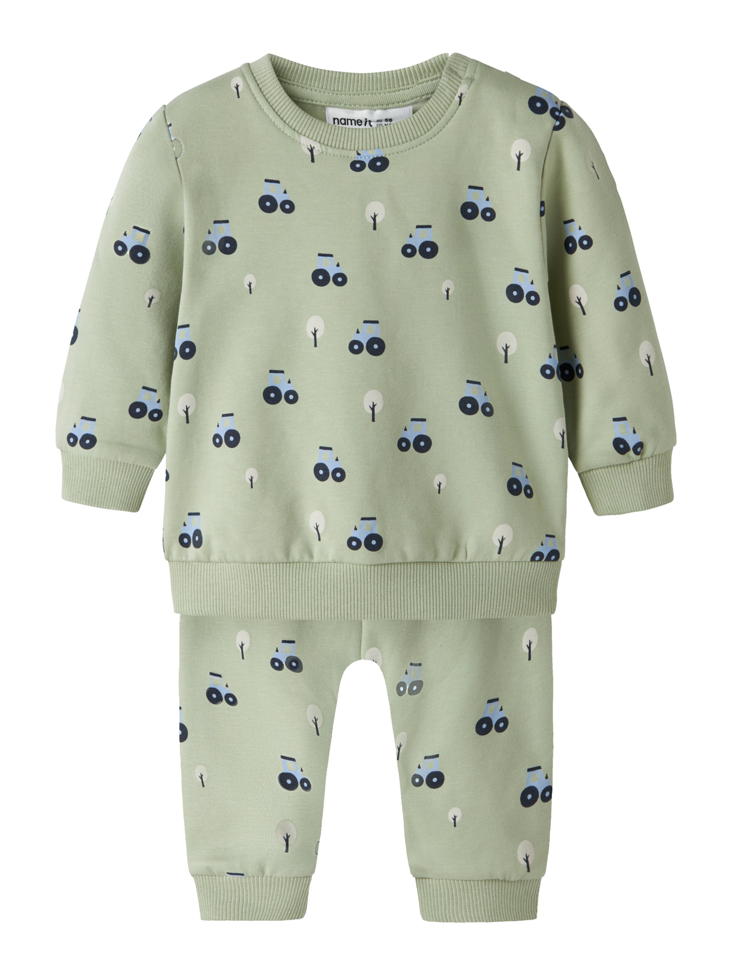 

NAME IT Спортивный костюм 'NBMVIMMER' в цвете пастельный зеленый, светло-зеленый