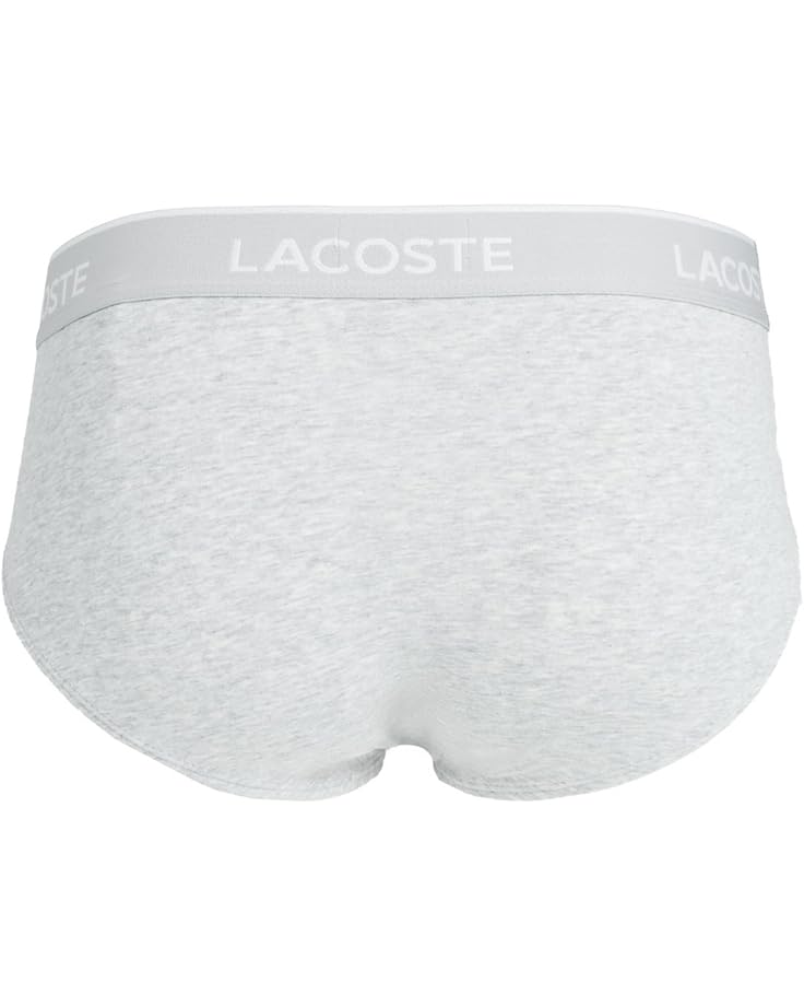 Трусы мужские Lacoste 5 Pack, набор из 5 пар, черный/белый/серый — фото 2
