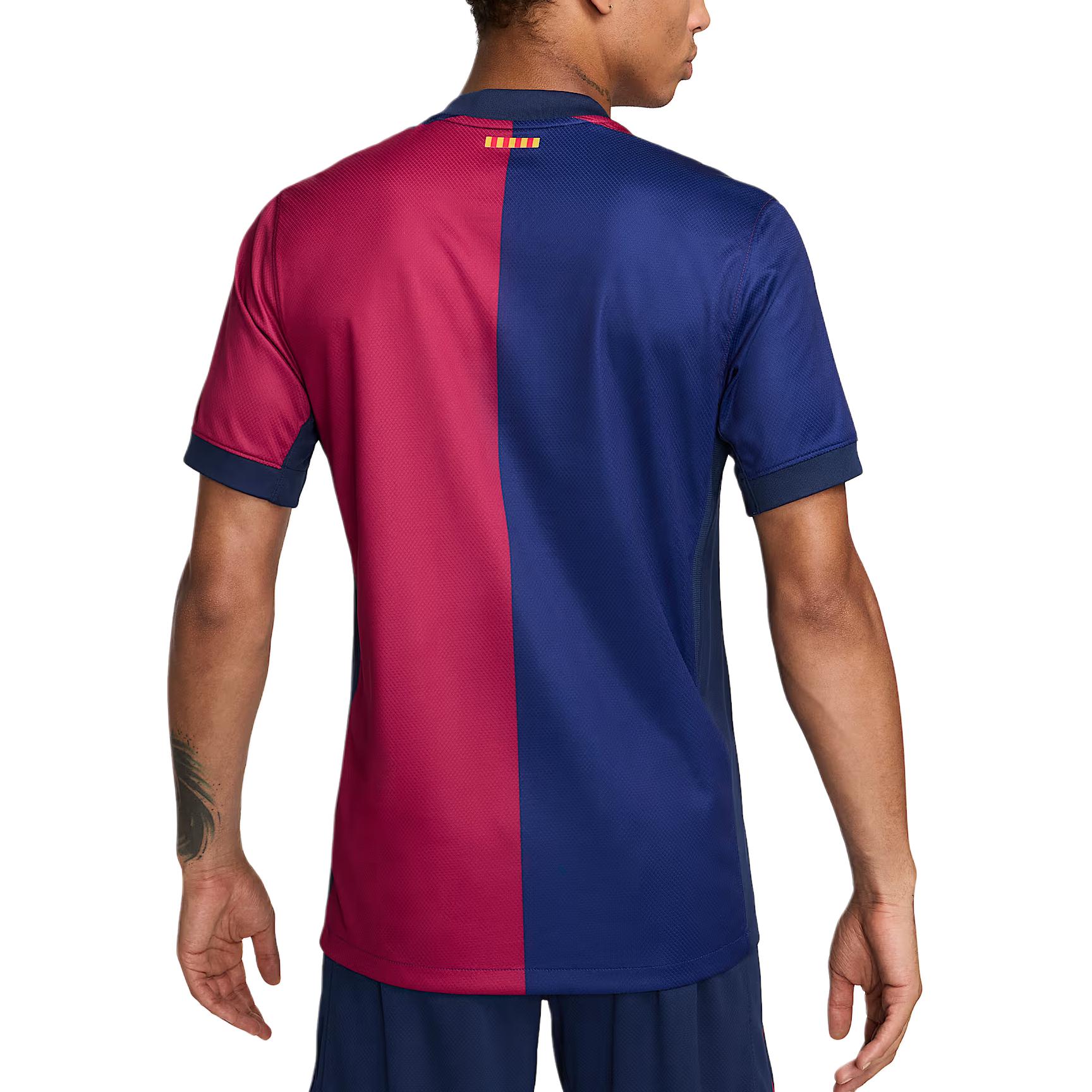 Nike Футболка dri fit f.c. barcelona 2024/25 мужская dark royal blue/midnight marine blue/noble red/club gold — фото 3