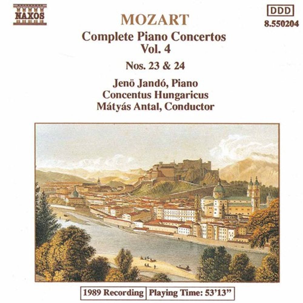 

Диск CD Piano Concertos Nos. 23 & 24 - Wolfgang Amadeus Mozart, Matyas Antal, Jenö Jandó, Concentus Hungaricus