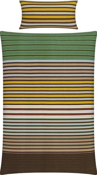 

Комплект постельного белья Erwin Müller Mix & Match 208624 2-teilig, 155x1x200 см цвет grün-beige-curry