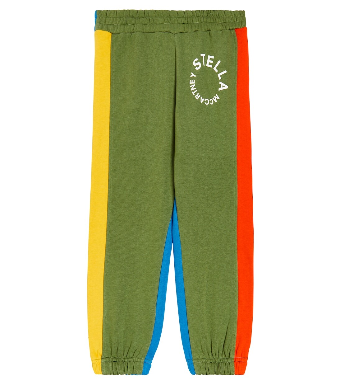 

Брюки из смесового хлопка с рисунком Stella Mccartney Kids, коричневый