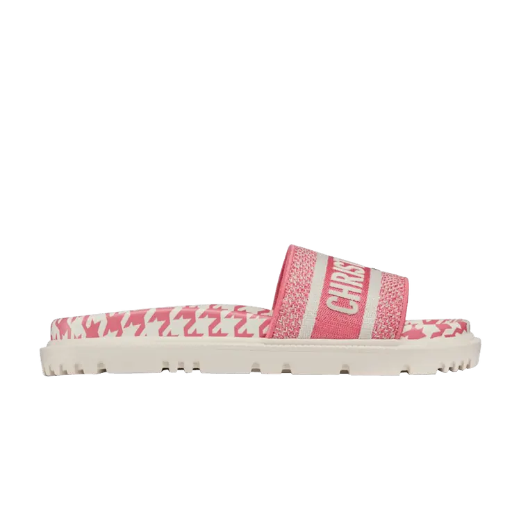 Кроссовки Dior Wmns DWay Slide Houndstooth - Peony, розовый