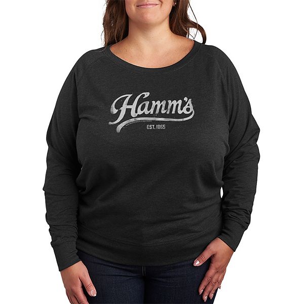 

Футболка с длинным рукавом Hamm's Logo Plus Size Licensed Character, Heather Charcoal, Черный, Футболка с длинным рукавом Hamm's Logo Plus Size Licensed Character, Heather Charcoal