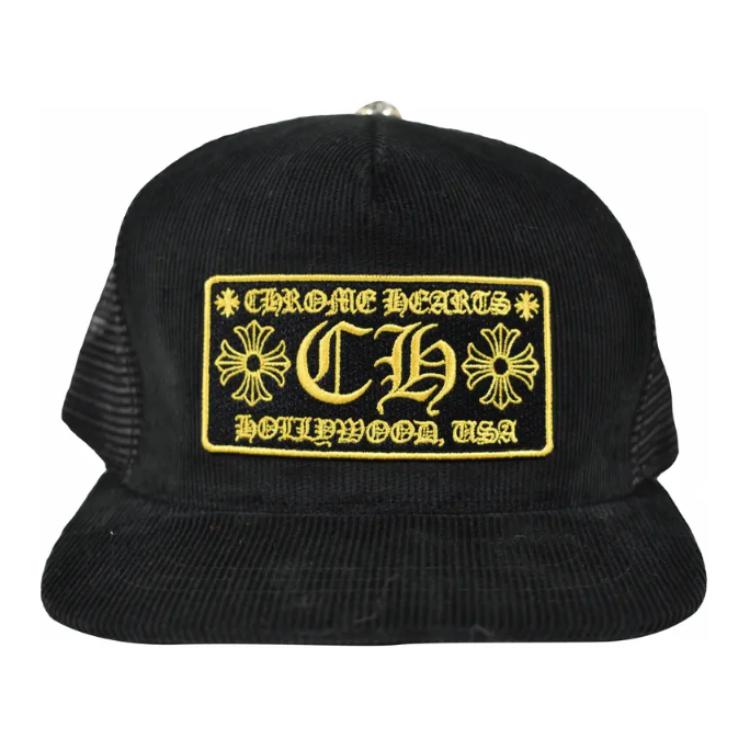 

Шляпа-тракер из вельвета Hollywood Corduroy Trucker Hat Chrome Hearts