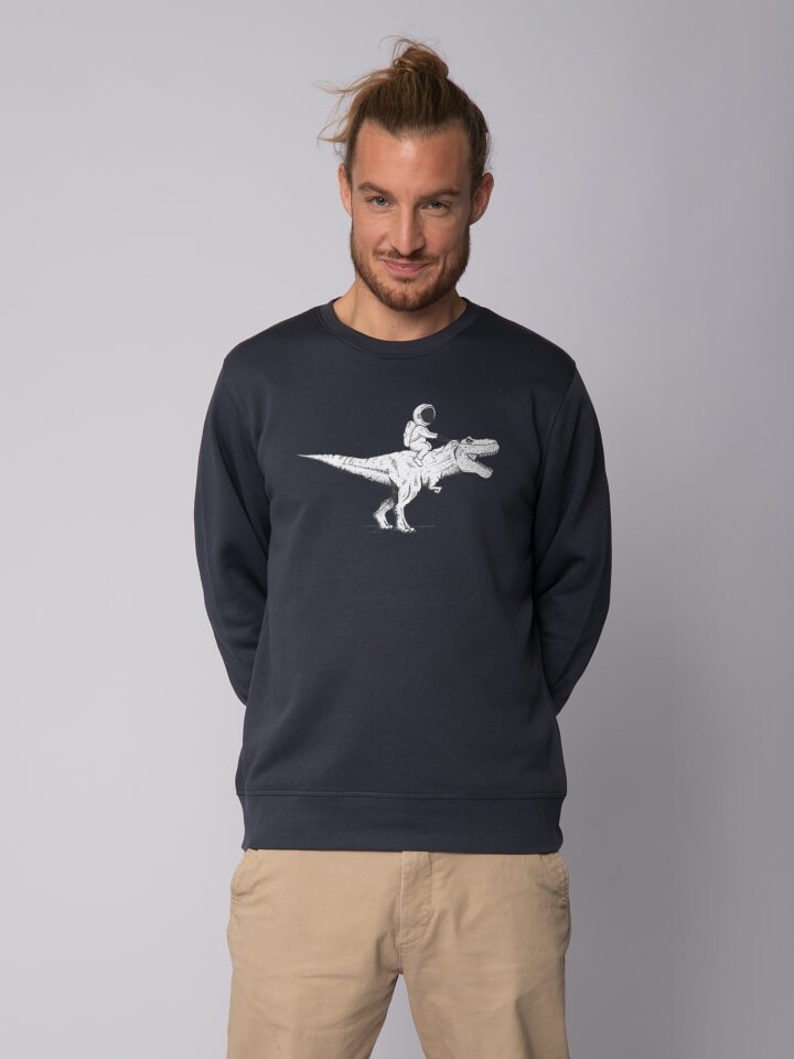 

Толстовка wat Apparel Astronaut on T Rex, цвет india ink grey