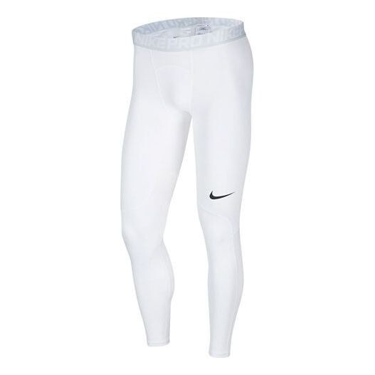

Брюки men's pro training tight white long pants/trousers Nike, белый