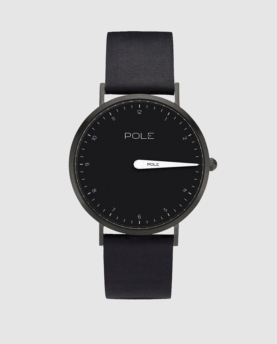 

Pole Watches THE 36 N-1003NE-BL07 черные кожаные женские часы Pole Watches, черный