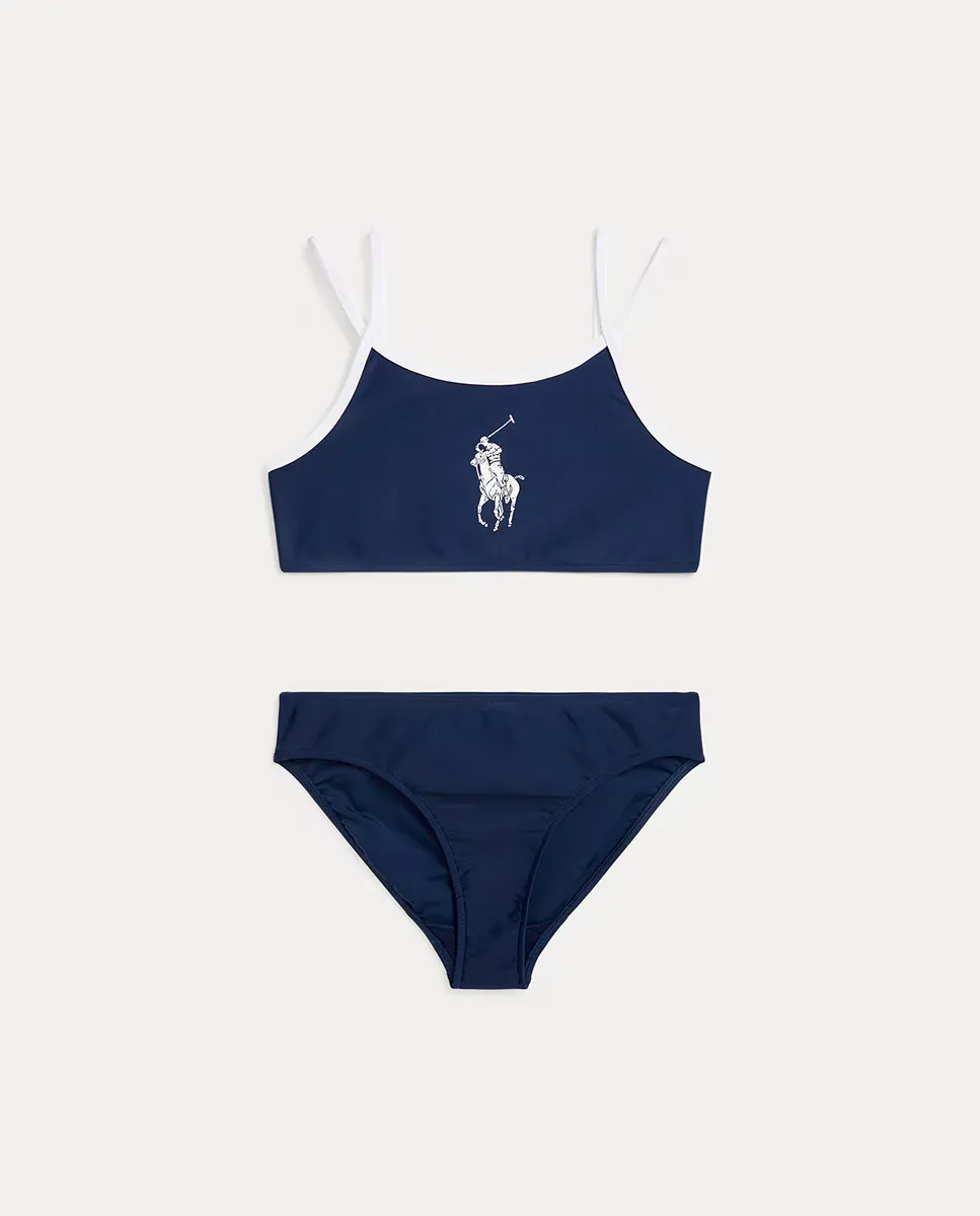 

Бикини для девочки с большим ПП Polo Ralph Lauren, темно-синий