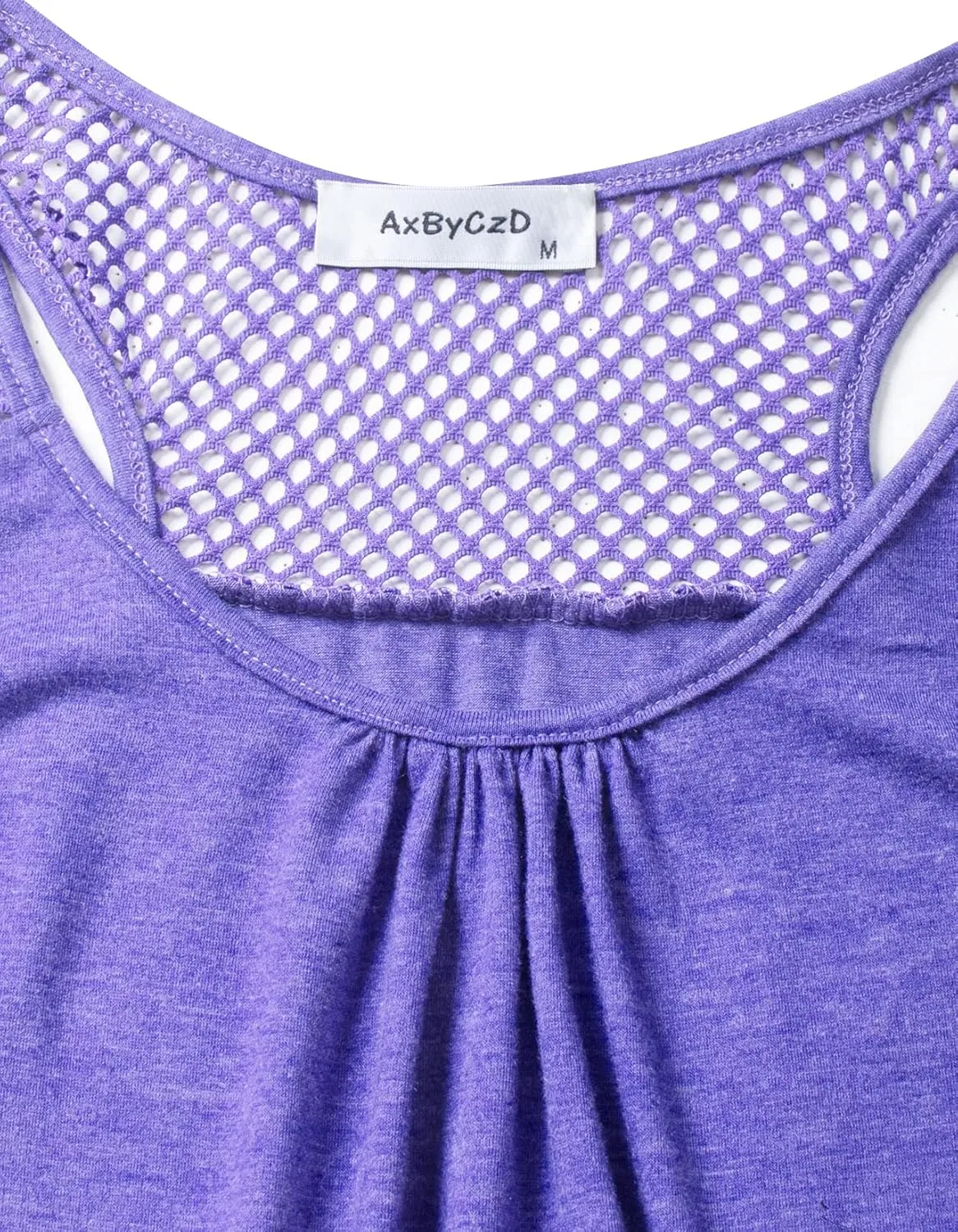 AxByCzD Женские топы для йоги, спортивная одежда, одежда для тренировок, топы без рукавов с открытой спиной для фитнеса, Purple-02 — фото 3