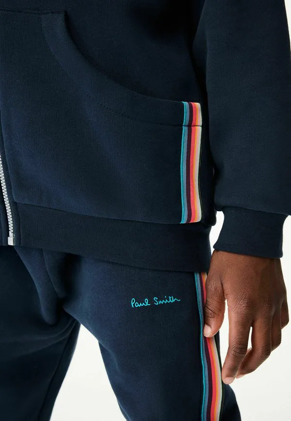 Спортивные брюки в полоску от artist stripe, стандартного кроя. Paul Smith Junior, Navy — фото 4