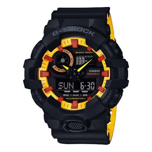 

Часы CASIO G-Shock Analog-Digital 'Black Yellow', черный