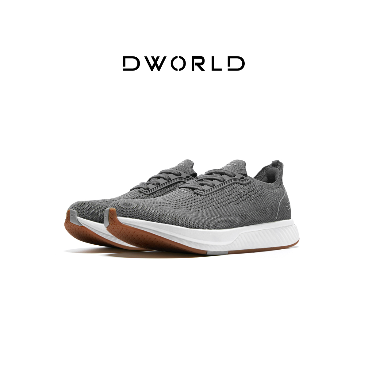 DWORLD Ударопрочные низкие беговые кроссовки мужские черные, цвет Black — фото 3
