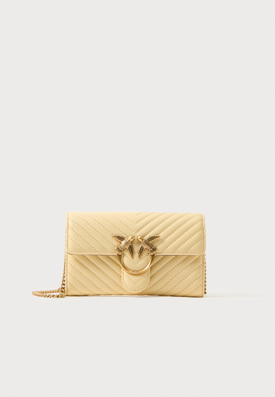 

Сумка кросс-боди Pinko LOVE ONE WALLET, Beige Spiga Di Grano/Antique Gold-Coloured/Beige
